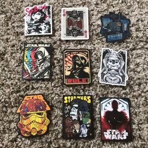 Star Wars sticker set of 9!